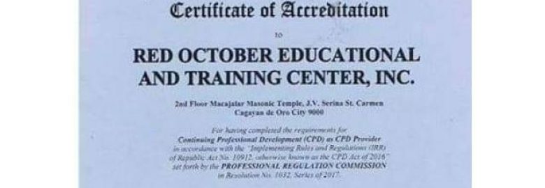 Red October Educational And Training Center, Inc.